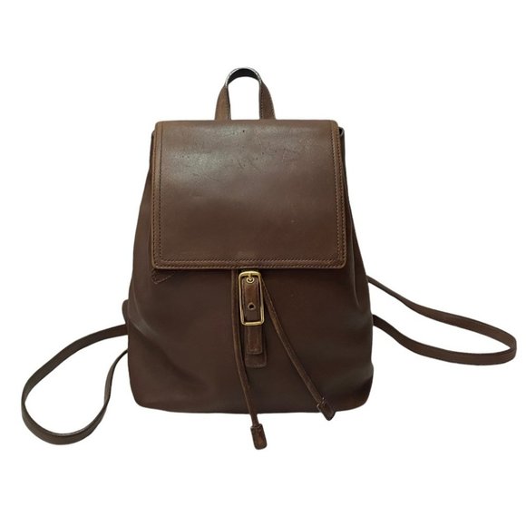 Coach Handbags - Coach Vintage legacy West Daypack  brown leather backpack E13-9827